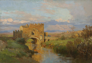 Lot 6173, Auction  113, Wuttke, Carl, "Ponte Nomentano": Campagna bei Rom