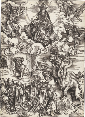 Lot 6290, Auction  113, Dürer, Albrecht, Das Tier mit den Lammshörnern