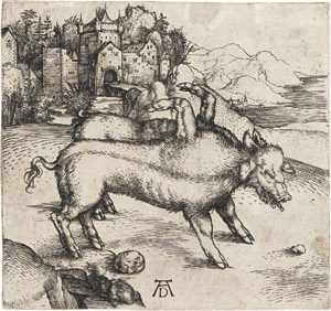 Lot 6319, Auction  113, Dürer, Albrecht, Die Missgeburt eines Schweines
