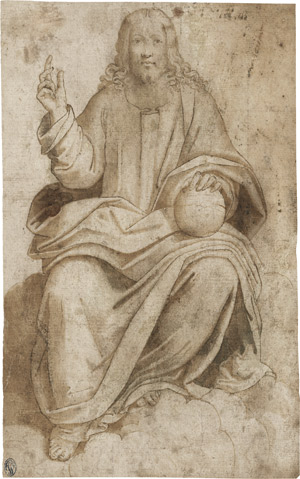 Lot 6600, Auction  113, Florentinisch, um 1510. Salvator Mundi