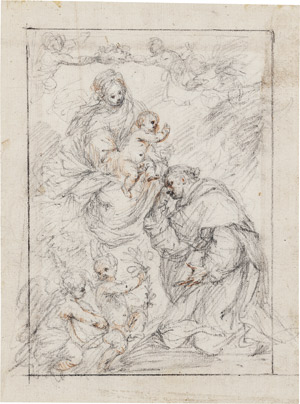 Lot 6640, Auction  113, Nuvolone, Carlo Francesco, Die Madonna erscheint dem hl. Dominikus