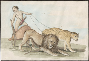 Lot 6729, Auction  113, Hayez, Francesco, Amor im Streitwagen, gezogen von einem Löwen und Leoparden