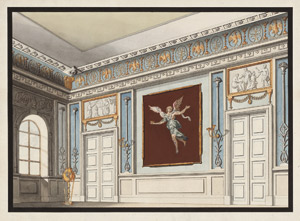 Lot 6734, Auction  113, Wien, um 1870. Entwurf für einen Salon im Pompejanischen Stil