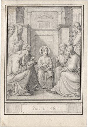 Lot 6742, Auction  113, Olivier, Friedrich, Christus unter den Schriftgelehrten