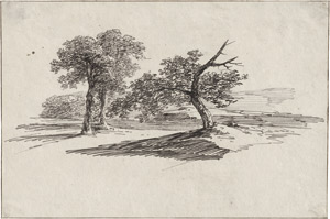 Lot 6758, Auction  113, Rumohr, Carl Friedrich Freiherr von, Weite Landschaft mit Bäumen