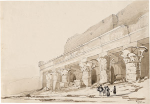 Lot 6762, Auction  113, Famars Testas, Willem de, Entdecker vor einer ägyptischen Palastruine