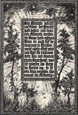 Lot 6903, Auction  113, Wöhler, Hermann, "Kein Hälmlein wächst auf Erden [...]"