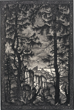 Lot 6904, Auction  113, Wöhler, Hermann, Landschaft mit Wasserfall