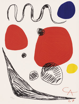 Lot 7058, Auction  113, Calder, Alexander, Red, Blue and Yellow Spheres