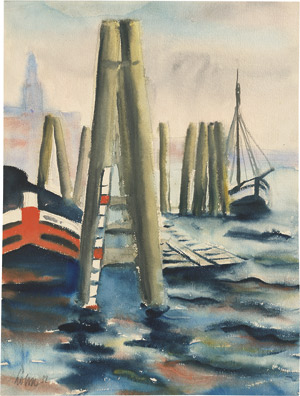 Lot 7282, Auction  113, Lohse, Carl, Boote im Hamburger Hafen