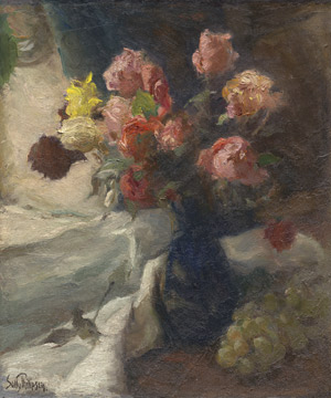 Lot 7369, Auction  113, Philipsen, Sally Nicolaj, Stilleben mit Rosen in Vase