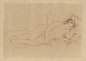 Lot 7385, Auction  113, Renoir, Auguste, Femme nue couchée (tournée à droite). 2e Planche