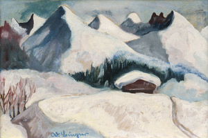 Lot 8063, Auction  113, Büger, Adolf, Alpenlandschaft im Winter