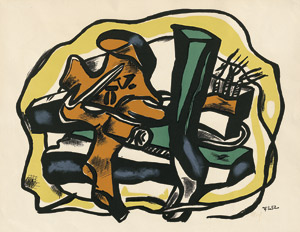 Lot 8439, Auction  113, Léger, Fernand, Composition sur fond jaune
