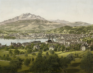 Lot 4045, Auction  114, Photochrome, View of Lucern