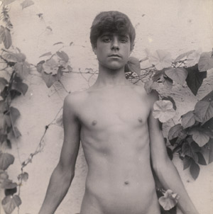 Lot 4046, Auction  114, Plüschow, Guglielmo, Nude youth with vine; Subiaco and Rome