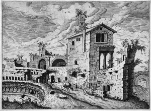 Lot 5064, Auction  114, Doetecum, Johannes und Lucas, Landschaft mit den Ruinen von Trajans Markt