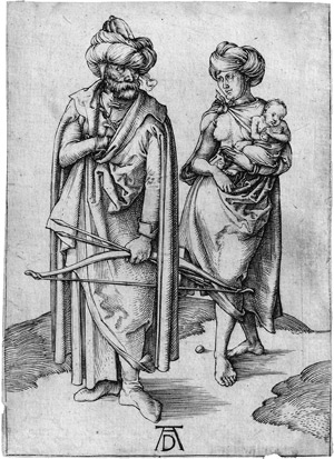 Lot 5077, Auction  114, Dürer, Albrecht, Der Orientale und sein Weib (Die Türkenfamilie). 