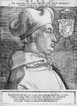 Lot 5079, Auction  114, Dürer, Albrecht, Kardinal Albrecht von Brandenburg