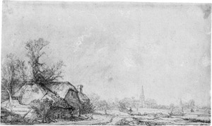 Lot 5178, Auction  114, Rembrandt Harmensz. van Rijn, Die Hütten am Kanal