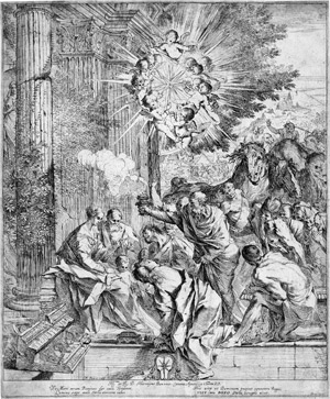 Lot 5201, Auction  114, Testa, Pietro, Die Anbetung der Heiligen Drei Könige