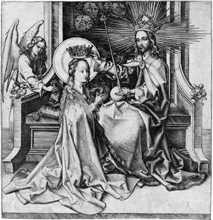 Lot 5309, Auction  114, Schongauer, Martin, Die Heiland krönt die Heilige Jungfrau