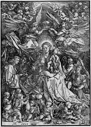 Lot 5337, Auction  114, Dürer, Albrecht, Maria als Königin der Engel (Maria von zwei Engeln gekrönt)