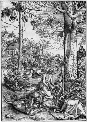 Lot 5343, Auction  114, Cranach d. Ä., Lucas, Die Buße des hl. Hiernoymus