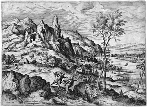 Lot 5364, Auction  114, Cock, Hieronymus, Landschaft mit Apollo und Daphne