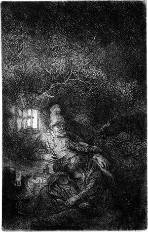 Lot 5395, Auction  114, Rembrandt Harmensz. van Rijn, Die Ruhe auf der Flucht, Nachtstück. 