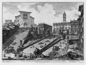 Lot 5487, Auction  114, Piranesi, Giovanni Battista, Veduta del Romano Campidoglio con ... Chiesa d'Araceli