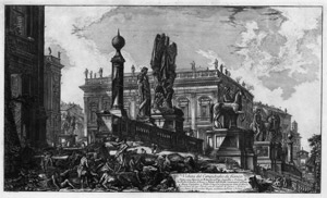 Lot 5488, Auction  114, Piranesi, Giovanni Battista, Veduta del Campidoglio di Fianco