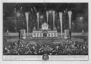 Lot 5519, Auction  114, Uffenbach, Johann Friedrich von - nach, Feuerwerk und Illumination veranstaltet vom Grafen del Montijo in Frankfurt a. M.