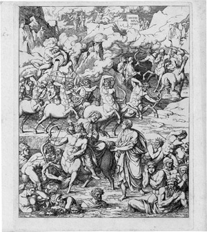 Lot 5567, Auction  114, Koch, Joseph Anton, Dante überschreitet auf dem Rücken des Centaurn Nessos den höllischen Blutstrom