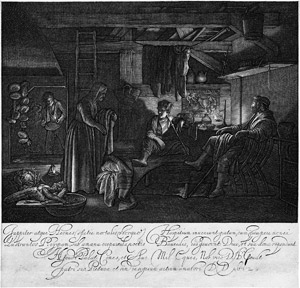 Lot 5721, Auction  114, Goudt, Hendrik, Jupiter und Merkur in der Hütte von Philemon und Baucis
