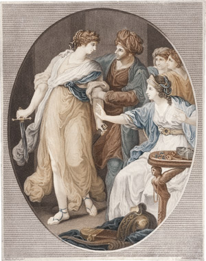 Lot 5766, Auction  114, Kauffmann, Angelika - nach, Odysseus entdeckt Achilles unter den Töchter Lykomedes