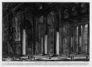 Lot 5805, Auction  114, Piranesi, Giovanni Battista, Veduta interna del Pronao del Panteon