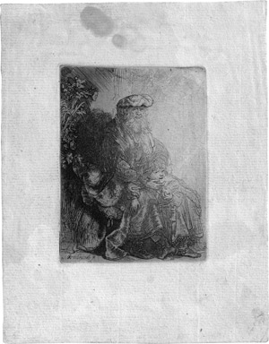 Lot 5811, Auction  114, Rembrandt Harmensz. van Rijn, Abraham Isaak liebkosend