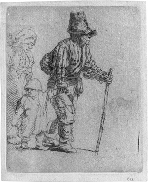 Lot 5816, Auction  114, Rembrandt Harmensz. van Rijn, Der Bauer mit Weib und Kind auf der Reise