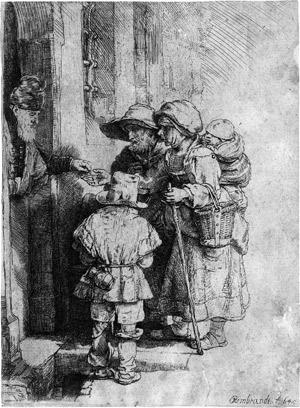 Lot 5818, Auction  114, Rembrandt Harmensz. van Rijn, Die Bettler an der Haustür