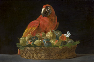 Lot 6015, Auction  114, Italienisch, spätes 18. Jh. Früchtestillleben mit rotem Ara