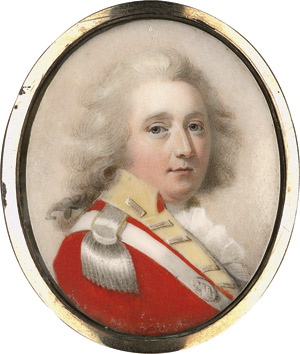 Lot 6410, Auction  114, Daniel, Abraham, Bildnis eines jungen Offiziers in roter Uniform mit silberfarbiger Epaulette