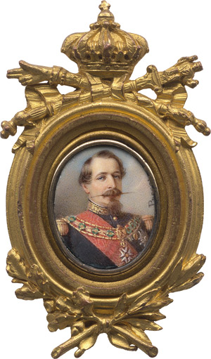 Lot 6437, Auction  114, Passot, Gabriel-Aristide, Bildnis Franzosenkaiser Napoleon III.  in Uniform mit Orden der Ehrenlegion