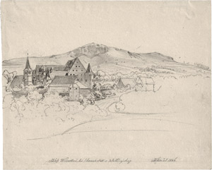 Lot 6640, Auction  114, Klein, Johann Adam, Ansicht von Schloss Wiesenthau mit Blick zum Walberla