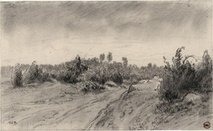 Lot 6730, Auction  114, Rousseau, Théodore, Landschaft bei Barbizon bei aufziehendem Gewitter