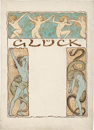 Lot 6766, Auction  114, Fidus, "Glück" Drei Randleisten