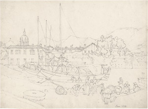 Lot 6833, Auction  114, Reinhold, Franz, Der Hafen von Como