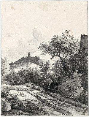 Lot 6837, Auction  114, Westenberg, Pieter Georg, Landschaft mit kleinem Waldweg