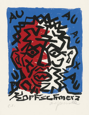 Lot 7071, Auction  114, Penck, A. R., Kopfschmerz