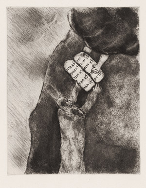 Lot 7149, Auction  114, Chagall, Marc, Mose empfängt die Gesetzestafeln
